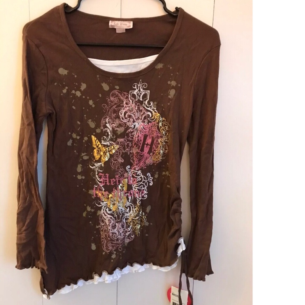 NWT Knit Works ‘Heir To The Throne’ Shirt M Plus